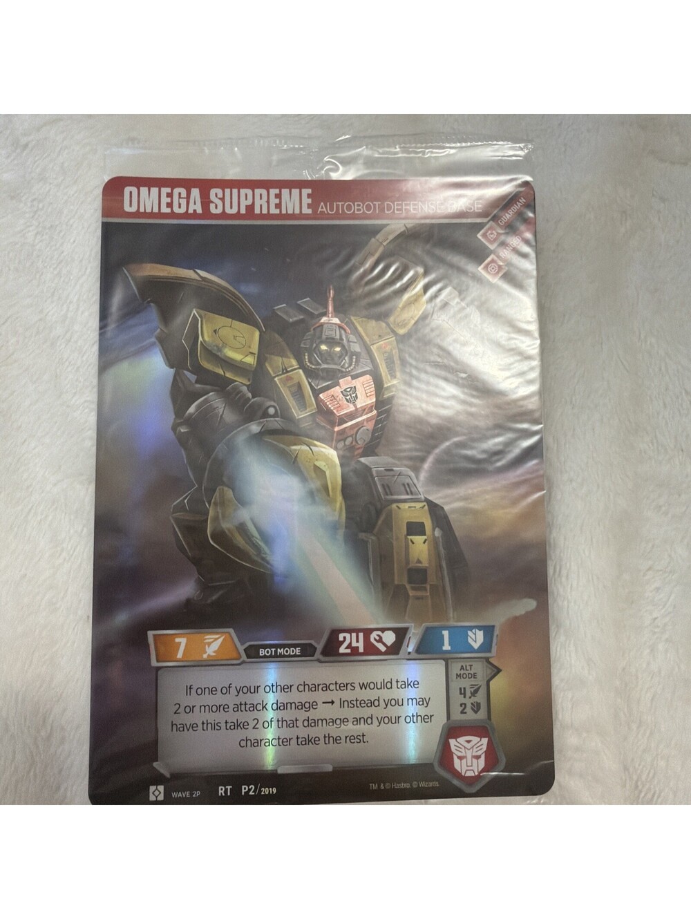 Transformers TCG Omega Supreme Autobot Defense Base 2019 Loot Crate Sealed